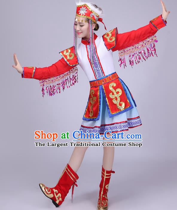 Traditional Chinese Fan Dance Folk Dance Costume Classical Yangko Dance Classical Dance Dress
