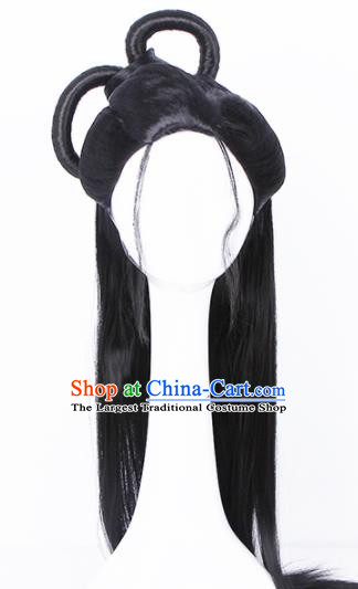 Traditional Chinese Handmade Hair Accessories Wigs Sheath Ancient Peri Chignon for Women
