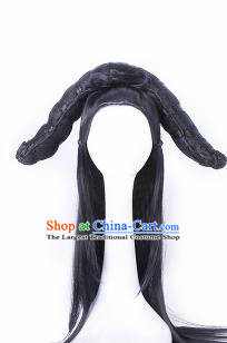 Traditional Chinese Drama Tang Dynasty Princess Wigs Sheath Ancient Handmade Peri Chignon Hair Accessories for Women