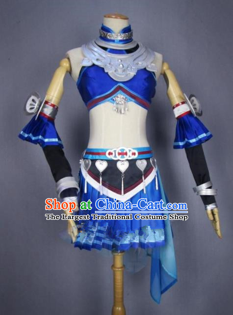 Asian Chinese Cosplay Costumes Ancient Swordswoman Dress Clothing for Women