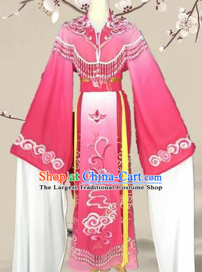 Chinese Traditional Peking Opera Diva Princess Costumes Ancient Beijing Opera Rosy Dress for Adults