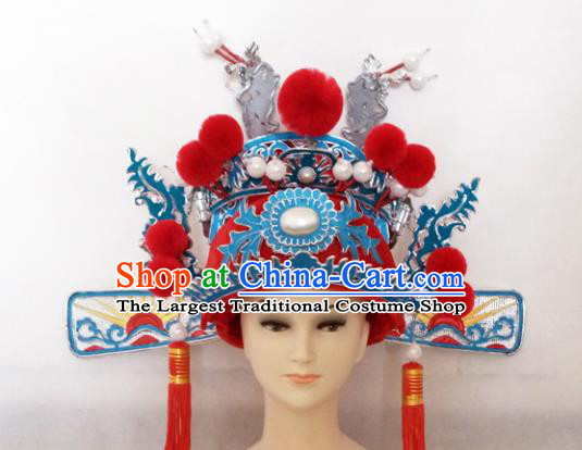 Chinese Traditional Peking Opera Number One Scholar Hat Ancient Niche Headwear for Adults