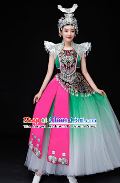 Traditional Chinese Fan Dance Folk Dance Costume Classical Yangko Dance Classical Dance Dress