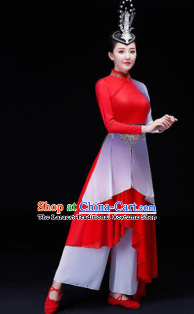 Traditional Chinese Fan Dance Folk Dance Costume Classical Yangko Dance Classical Dance Dress