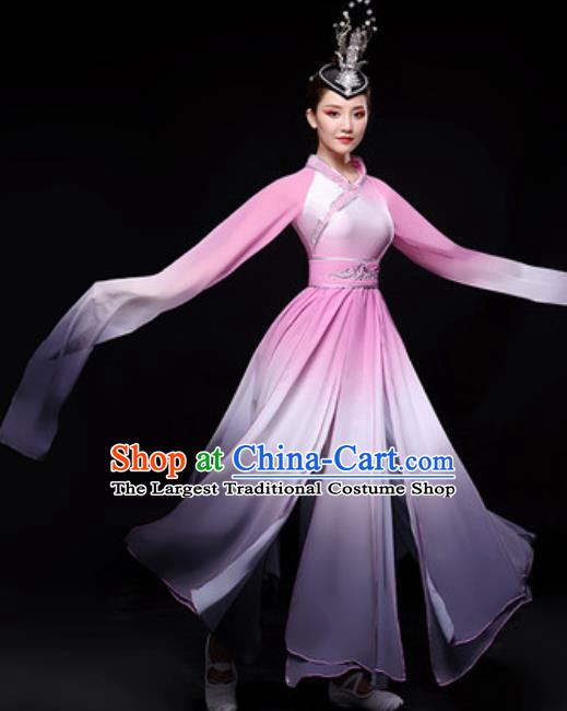 Chinese Traditional Folk Dance Costume Classical Dance Umbrella Dance Dress for Women