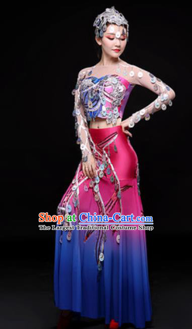 Traditional Chinese Fan Dance Folk Dance Costume Classical Yangko Dance Classical Dance Dress