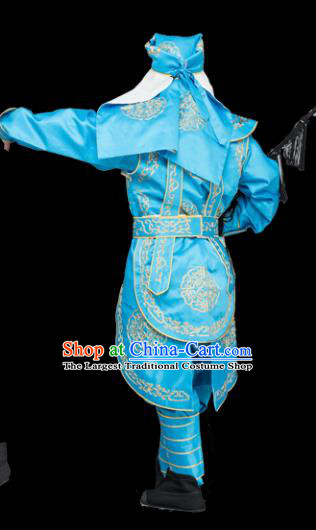 Traditional China Beijing Opera Costume Gifted Scholar Embroidered Robe and Hat Ancient Chinese Peking Opera Embroidery Clothing