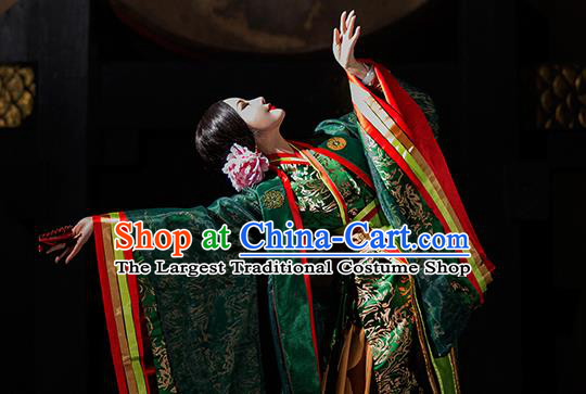 Chinese Ancient Palace Lady Hanfu Han Dynasty Imperial Concubine Queen Embroidered Historical Costumes