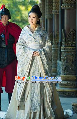 Chinese Ancient Palace Lady Hanfu Han Dynasty Imperial Concubine Queen Embroidered Historical Costumes