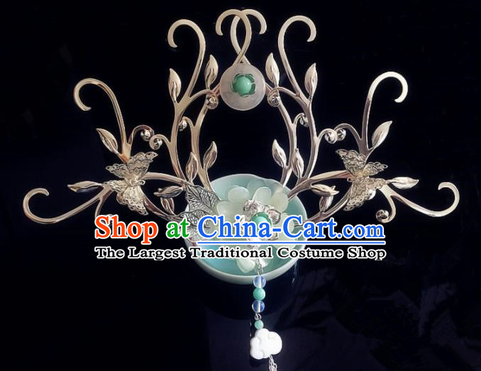 Chinese Handmade Ancient Hair Accessories Hanfu Butterfly Hair Comb Hairpins for Women
