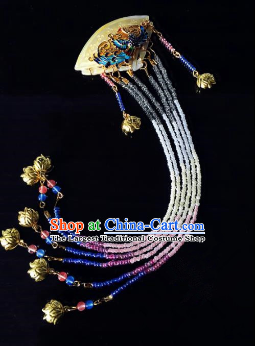 Chinese Handmade Ancient Hair Stick Hair Accessories Hanfu Long Tassel Hairpins for Women