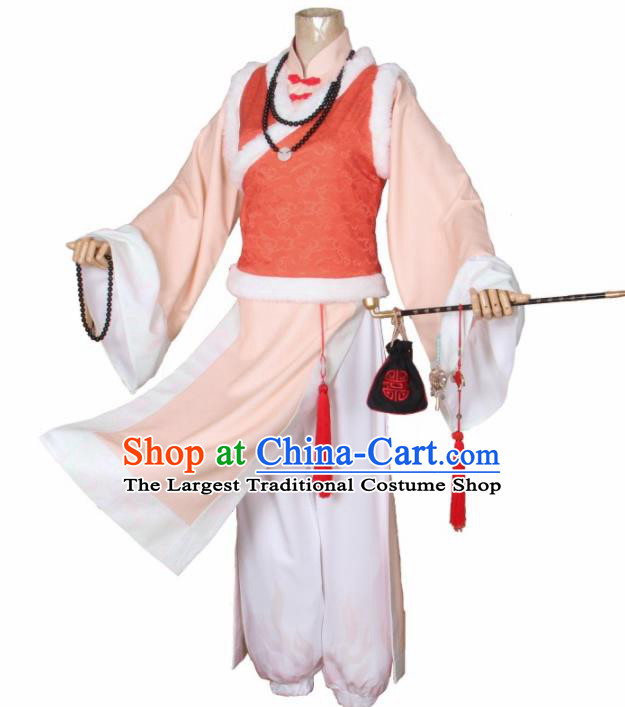 Traditional Chinese Ancient Qing Dynasty Waiter Costumes for Men