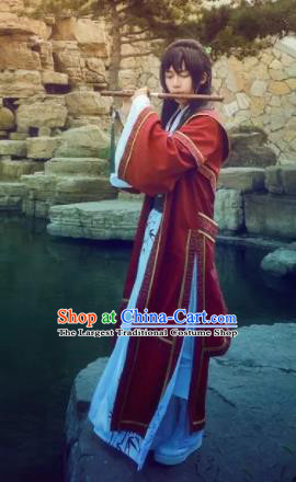 Chinese Traditional Cosplay Costumes Ancient Swordsman Clothing for Men