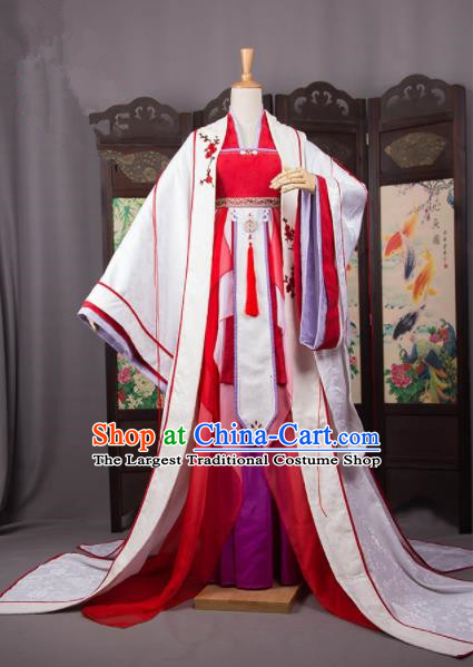 Traditional Chinese Handmade Cosplay Palace Costumes Ancient Han Dynasty Queen Hanfu Dress for Women