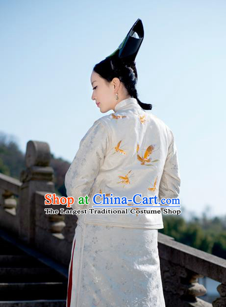 Chinese Ancient Palace Lady Hanfu Han Dynasty Imperial Concubine Queen Embroidered Historical Costumes