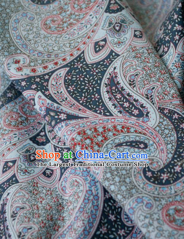 Asian Japanese Traditional Kimono Brocade Fabric Silk Material Classical Pattern Design Drapery