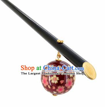 Japanese Traditional Hair Accessories Ancient Courtesan Kimono Purple Hairpins for Women