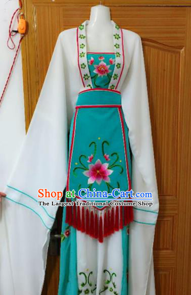 Chinese Traditional Peking Opera Peri Dress Ancient Young Lady Embroidered Costumes for Rich