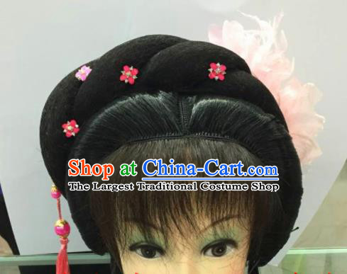 Chinese Traditional Ancient Beijing Opera Peri Wig Sheath and Hairpins Hair Accessories for Women