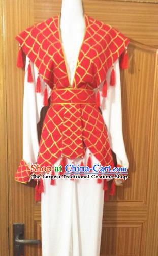 Chinese Traditional Peking Opera Fisher Maiden Dress Ancient Maidservants Embroidered Costumes for Women