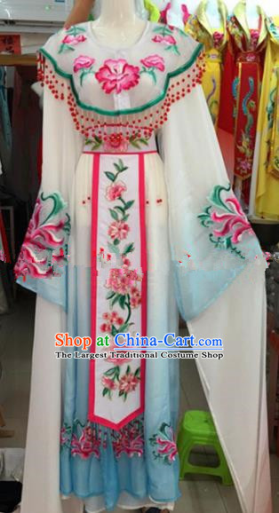 Chinese Traditional Beijing Opera Palace Princess Dress Ancient Peri Embroidered Costumes for Rich