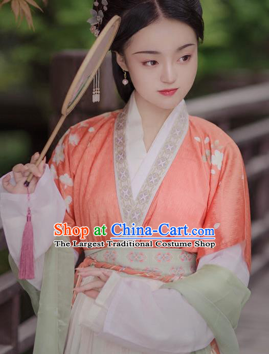 Chinese Ancient Palace Lady Hanfu Han Dynasty Imperial Concubine Queen Embroidered Historical Costumes