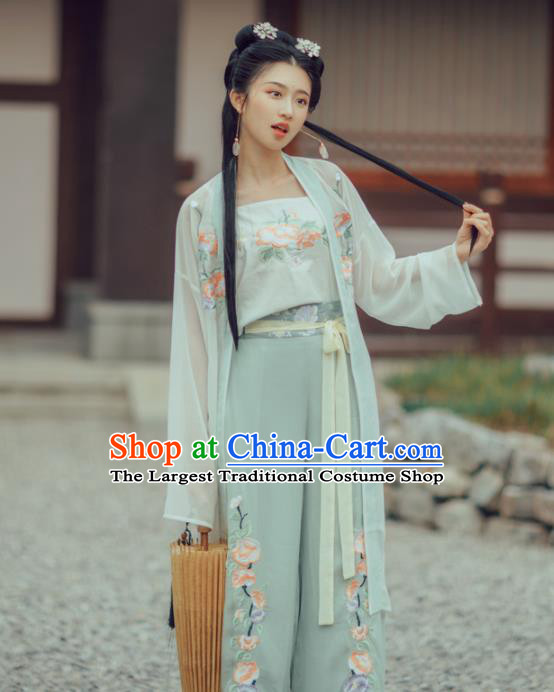 Chinese Ancient Palace Lady Hanfu Han Dynasty Imperial Concubine Queen Embroidered Historical Costumes