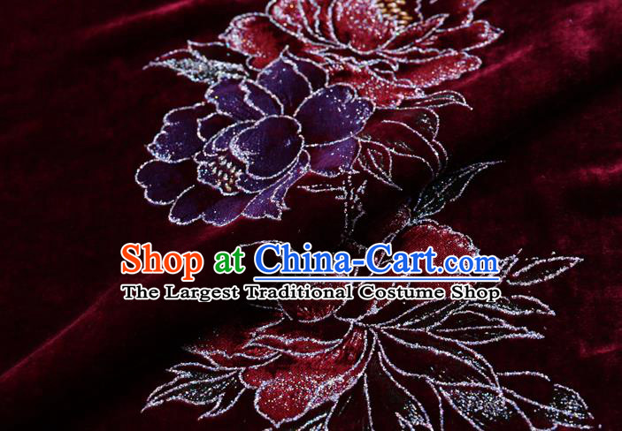Chinese Traditional Silk Fabric Brocade Embroidered Fabric Dress Material Gambiered Canton Gauze