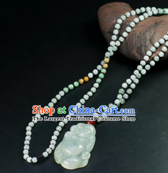 Chinese Traditional Jewelry Accessories Carving Jade Artware Handmade Pendant