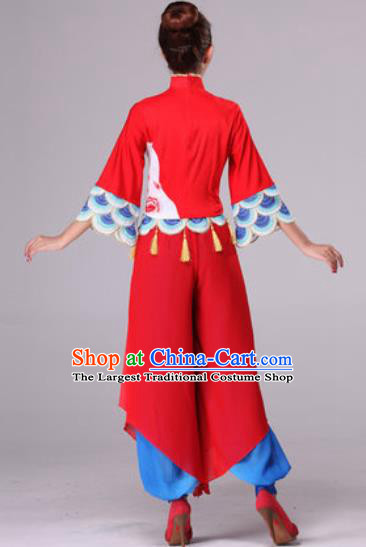 Traditional Chinese Fan Dance Folk Dance Costume Classical Yangko Dance Classical Dance Dress