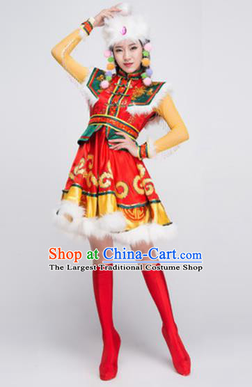 Traditional Chinese Fan Dance Folk Dance Costume Classical Yangko Dance Classical Dance Dress