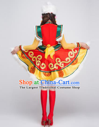 Traditional Chinese Fan Dance Folk Dance Costume Classical Yangko Dance Classical Dance Dress