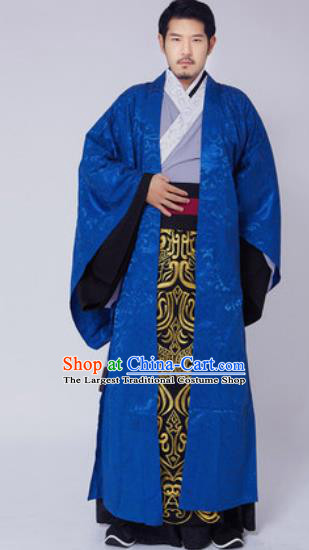 Traditional Chinese Ancient Swordsman Embroidered Costumes for Men