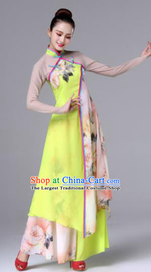 Traditional Chinese Fan Dance Folk Dance Costume Classical Yangko Dance Classical Dance Dress