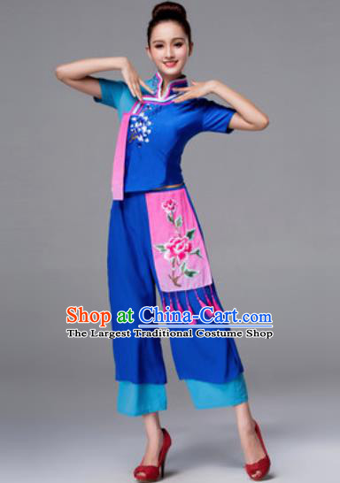 Traditional Chinese Folk Dance Dress Stage Performance Yangko Dance Costumes for Women