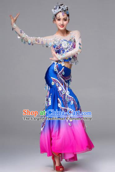 Traditional Chinese Fan Dance Folk Dance Costume Classical Yangko Dance Classical Dance Dress