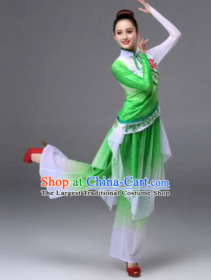 Traditional Chinese Fan Dance Folk Dance Costume Classical Yangko Dance Classical Dance Dress