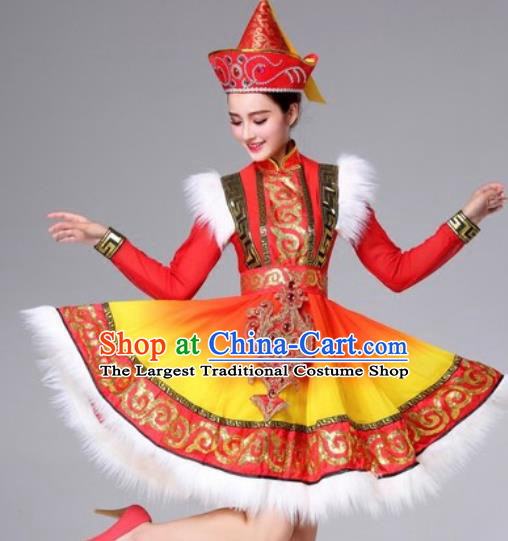 Traditional Chinese Fan Dance Folk Dance Costume Classical Yangko Dance Classical Dance Dress