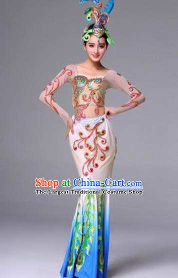 Traditional Chinese Fan Dance Folk Dance Costume Classical Yangko Dance Classical Dance Dress