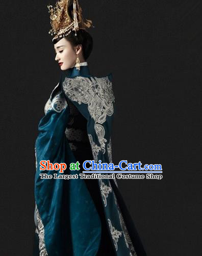 Chinese Ancient Palace Lady Hanfu Han Dynasty Imperial Concubine Queen Embroidered Historical Costumes