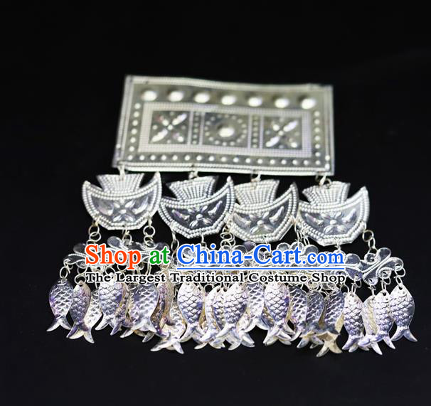 Chinese Traditional Miao Nationality Hair Accessories Carving Sliver Hairpins for Women