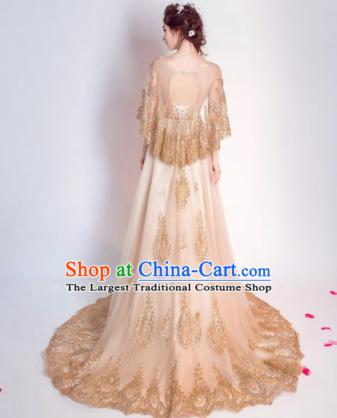 Top Grade Purple Veil Evening Dress Compere Costume Handmade Catwalks Angel Full Dress for Women