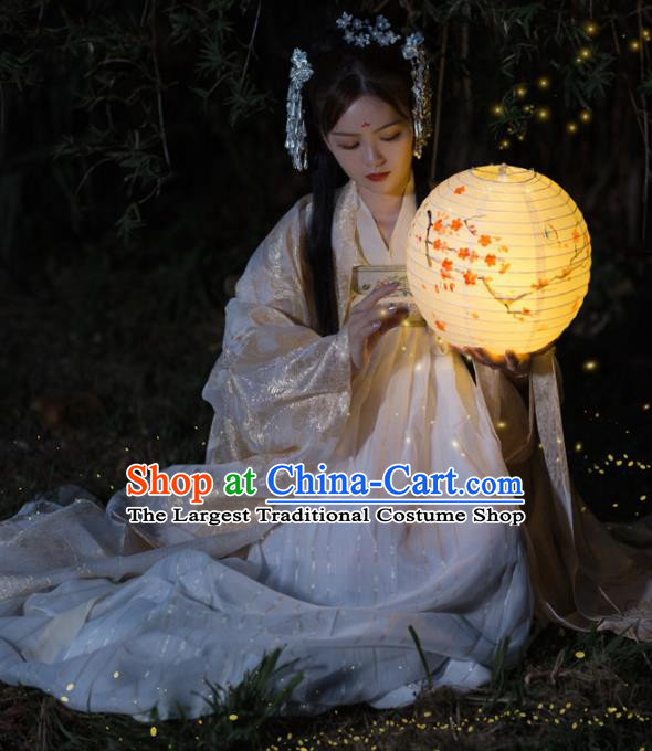 Chinese Ancient Palace Lady Hanfu Jin Dynasty Swordswoman Queen Embroidered Historical Costumes