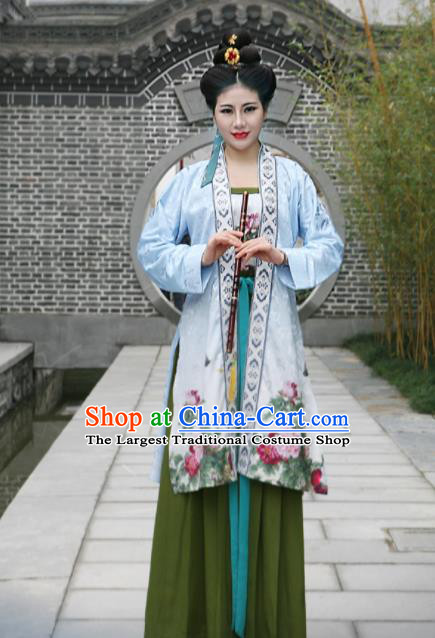 Chinese Ming Dynasty Traditional Historical Costumes Ancient Young Lady Hanfu Dress for Women