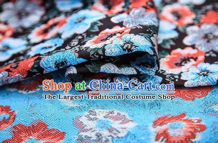 Chinese Traditional Flower Silk Fabric Brocade Embroidered Fabric Dress Material