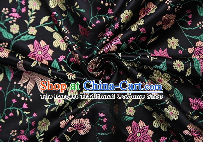 Chinese Traditional Flower Silk Fabric Brocade Embroidered Fabric Dress Material