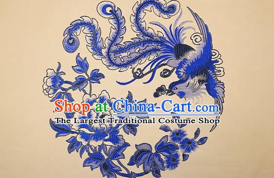 Chinese Traditional Flower Silk Fabric Brocade Embroidered Fabric Dress Material