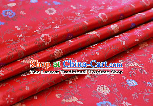 Chinese Traditional Flower Silk Fabric Brocade Embroidered Fabric Dress Material