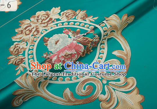 Chinese Traditional Flower Silk Fabric Brocade Embroidered Fabric Dress Material