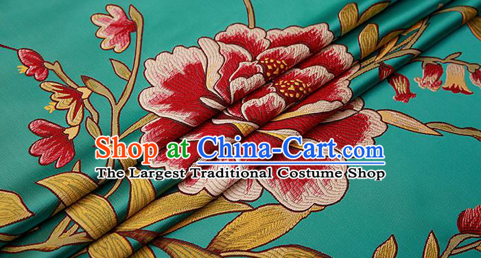 Chinese Traditional Flower Silk Fabric Brocade Embroidered Fabric Dress Material